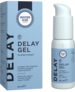 Картонна упаковка та флакон з помповим дозатором Mister Size Delay Gel