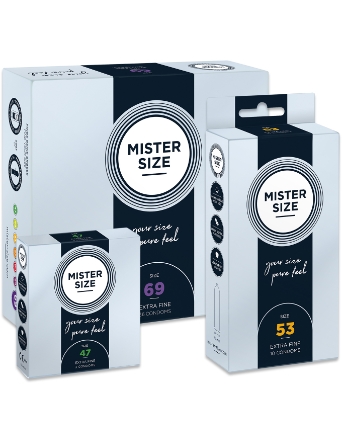 Три упаковки презервативів Mister Size